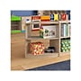 Flash Furniture Bright Beginnings 2-Section Open Corner Storage Unit, 24.5"H x 24"W x 11.75"D, Brown (MK-KE24060-GG)~#|#~1724A7CF-8963-462F-9F23D9ABA68B23FF_sc7