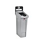 Rubbermaid Slim Jim Single-Stream Recycling Station, 23 Gallon, Gray/Black (2185053)~#|#~1726F40F-0C59-41FD-9883BE09D36237A5_sc7