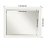 Amanti Art Vanity White Narrow Frame Wall Mirror, 25.5" x 31.5" (A42674593576)~#|#~1727435E-90EC-4BA5-BB972773FEFC75A5_sc7