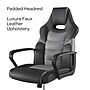 Staples Emerge Vector Luxura Faux Leather Gaming Chair, Black & Gray (61108)~#|#~172A3DA8-51A9-4EBD-BEC9D93AC88A1BB8_sc7