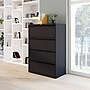 Staples Commercial 4-Drawer Lateral File Cabinet, Letter/Legal Size, Lockable, 52.36"H x 36"W x 18.62"D, Black (60925/17454)~#|#~172AD5A7-5DF1-41CB-A0185F1CA5E7C669_sc7