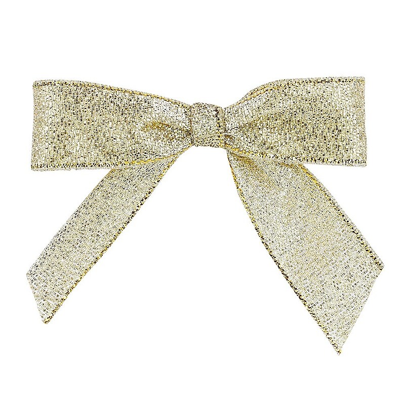 JAM Paper Metallic Bows, Gold - Shimmer, 100/Pack (52640349254) image 1