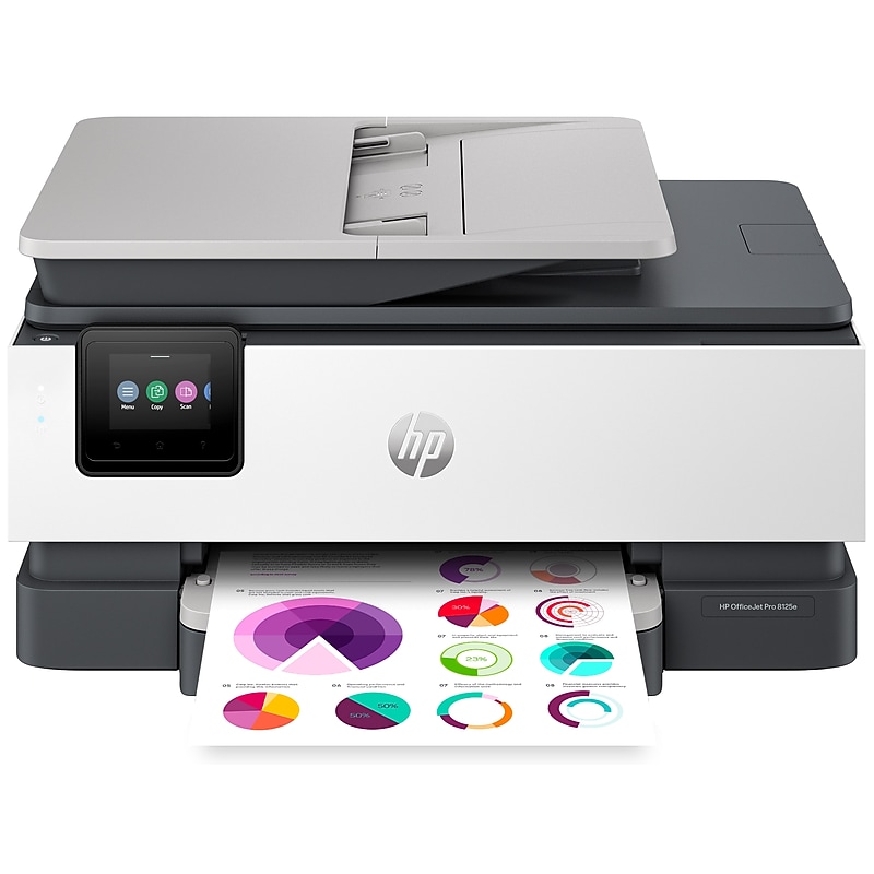 HP OfficeJet Pro 8125e Wireless Color All-in-One Printer, Print, Scan, Copy, Best for Home Office, 3 Months FREE Ink (405T6A) image 1
