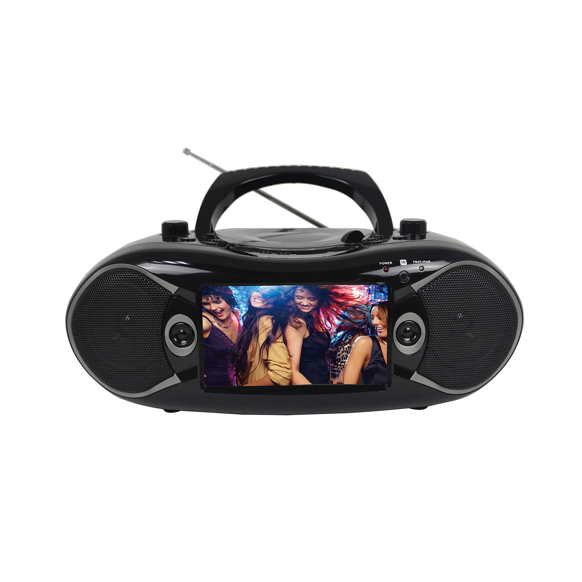 Emerson 7″ Bluetooth DVD Boombox with AM/FM Radio & Stereo Speakers (EDL-2870H-BK) Sansujyuku sansujyuku.com