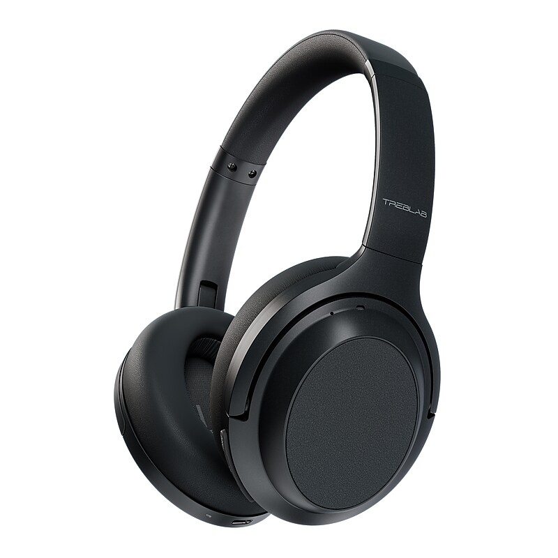 TREBLAB Z7-PRO Wireless Hybrid Active Noise Canceling Headphones, Bluetooth, Black image 1