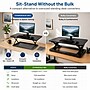 Uncaged Ergonomics CHANGEdesk 27.5"W Mini Desktop Standing Desk Converter, Black (CDMM-B)~#|#~173F414A-B924-4DB9-8998428933A503EF_sc7