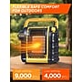 Commercial Heat 9000 BTU Portable Outdoor Radiant Propane Patio Heater, Yellow (CHP9000Y)~#|#~173FF388-F488-4F90-897A3E959010243C_sc7