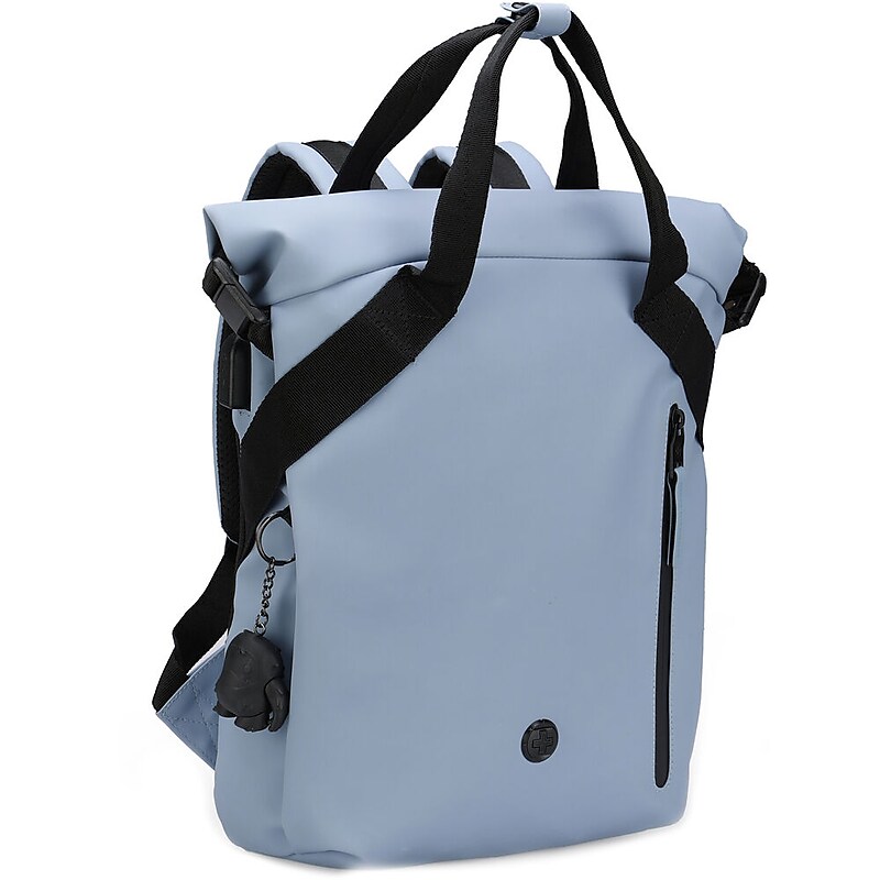 SwissDigital LAMONE Rolltop Laptop Compatible Backpack, Medium, Light Blue (SD1686-13) image 1