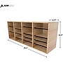 AdirOffice 500 Series 24-Compartment Literature Organizer, 39.3" x 11.8", Medium Oak (500-24-MEO)~#|#~174EF7B1-DBFC-4F42-85196647E519369A_sc7