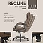 Elle Decor Rivendell AIR Lumbar Ergonomic Faux Leather Swivel Executive Chair, Mocha Brown (60124-MBRN)~#|#~17502D82-4075-4333-88012970F922ACBB_sc7