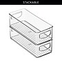 iDESIGN Small Stackable Plastic Storage Bin, Clear, 2/Pack (28317M2)~#|#~1750505C-AF67-4AB8-B9CEA679C25D77D9_sc7