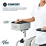 Viva Comfort Wide Adjustable Bariatric Padded Phlebotomy Blood Drawing Chair, 500 lbs. Capacity, Black (ADI997-01D-BLK-HD-MK)~#|#~1750F4B9-7D12-434F-988EC4A75EDC9BB1_sc7