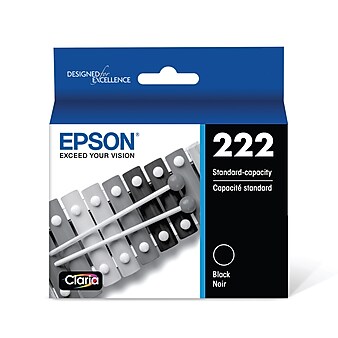 Epson 222 Black Standard Yield Ink Cartridge (T222120-S)
