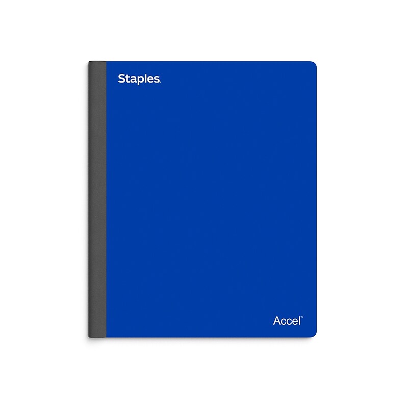 Staples Premium 3-Subject Notebook, 8.5" x 11", College Ruled, 150 Sheets, Blue (ST58330) image 1