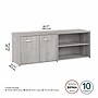 Bush Business Furniture Studio A 21" Low Storage Cabinet with 4 Shelves and Doors, Platinum Gray (SDS160PG-Z)~#|#~1756B6A9-D994-404A-A7C693AF098CE3C7_sc7