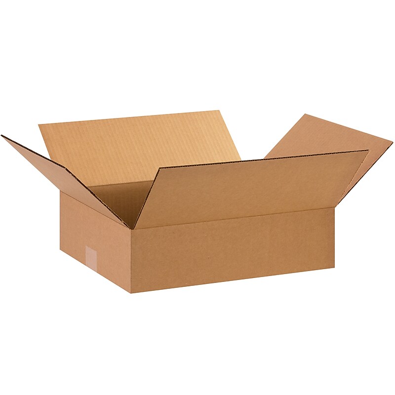 15" x 12" x 4" Shipping Boxes, 32 ECT, 25/Bundle (15124) image 1