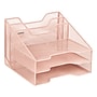 Mind Reader 5-Compartment Metal Mesh Desk Organizer, Pink (MESHBOX5-PNK)~#|#~17650A2A-2463-4935-9AB4D9EAC0D9AF5E_sc7