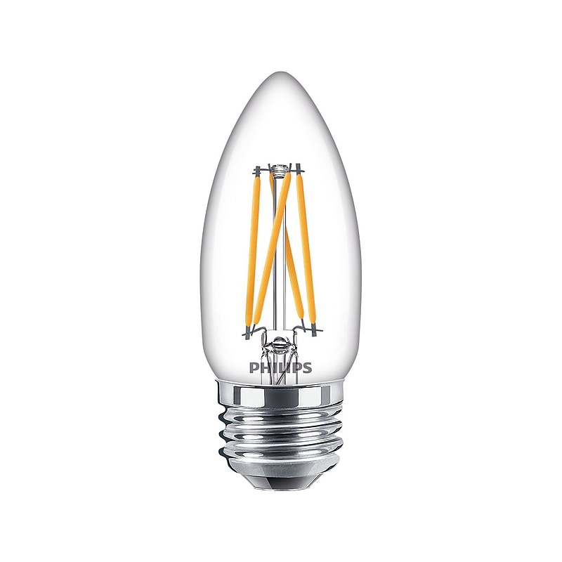 Philips 3.3-Watt Warm Glow LED Decorative Bulb, 10/Carton (549584) image 1