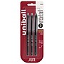 uni AIR Porous Point Pens, Medium Point, 0.7mm, Bold Point, Black Ink, 3/Pack (1926808)~#|#~1768CD6C-B233-428E-AD6A4D952D91324E_sc7