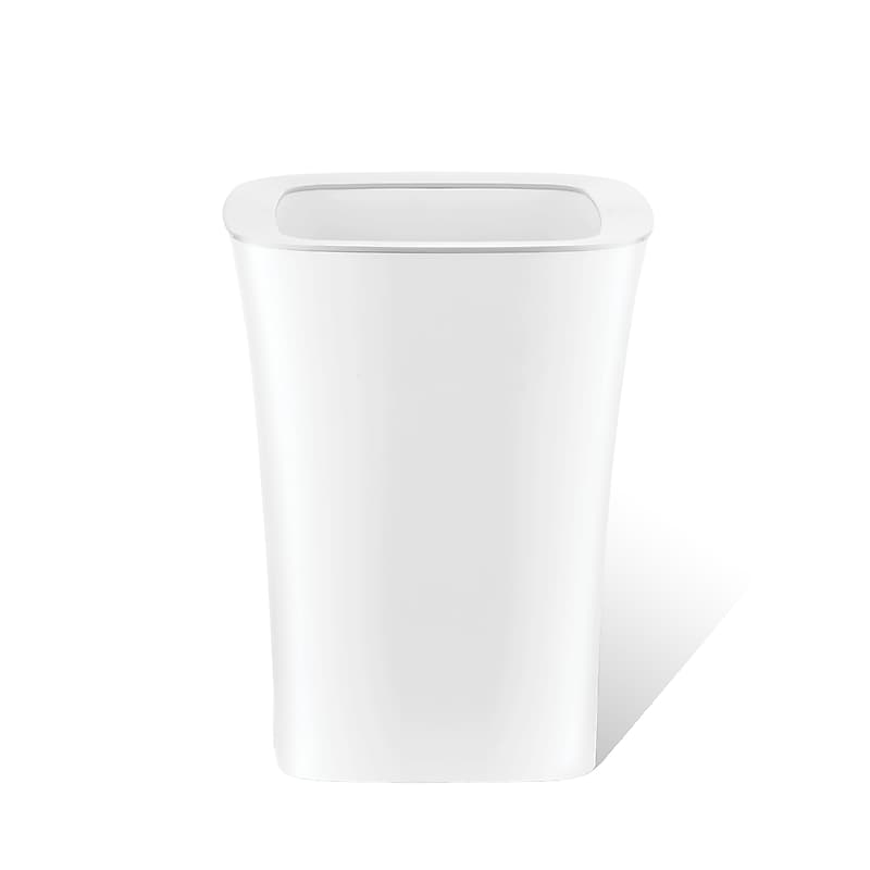 Nine Stars Open Top Trash Can, 3 Gallon, White (OTT-12-11S) image 1