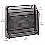 Mind Reader 3-Pocket Metal Mesh Mountable Wall File, Letter Size, Black (WAFIST3-BLK)~#|#~176A64AA-CFDF-481D-A619C8C4498F6A7D_sc7