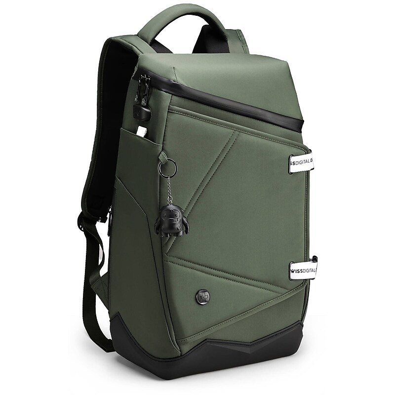 SwissDigital SEON L+ Mountain-Shaped Laptop Backpack, Large, Dark Green (SD1650-23) image 1
