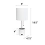 Creekwood Home 18.5" LED Table Lamp with USB Port, White (CWT-1007-WH)~#|#~176BCC8F-E196-4638-B77B8727C4086C36_sc7