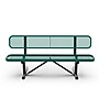 Flash Furniture Sigrid Steel 3-Seat Outdoor Bench, Green (SLFAG4HUT2H48LG)~#|#~1774158A-1684-4A51-A45DBA483BF34BBE_sc7