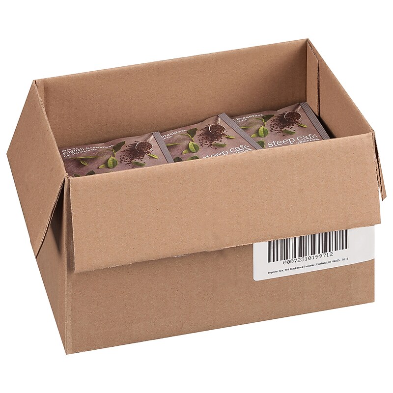 Steep Café Organic English Breakfast Tea, 50 Count (RCB19971) image 1