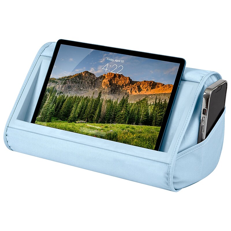 LapGear Tablet Pillow, 12.25" x 8" x 7", Sky Blue image 1