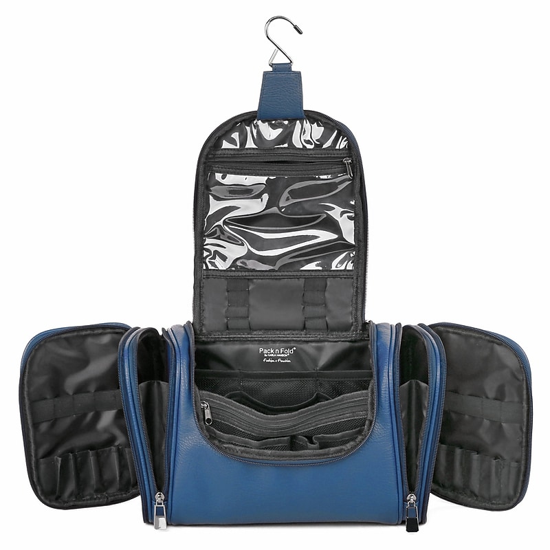 Karla Hanson 9.8" Toiletry Bag, Water Resistant, Blue (95006BLUE) image 1