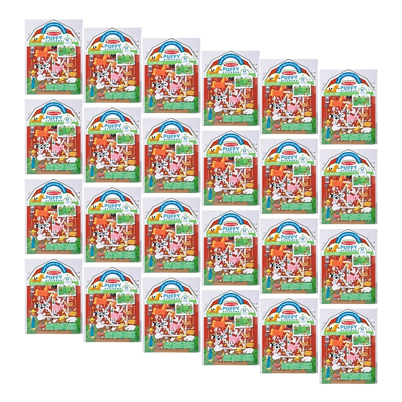 Melissa & Doug On the Farm Puffy Sticker Play Set, Multicolored (51264-CASE) image 1