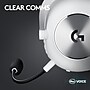 Logitech PRO X 2 LIGHTSPEED Wireless Bluetooth Stereo Gaming Over-the-Ear Headset, 3.5mm, White (981-001268)~#|#~177F2D4C-3415-401D-97509030A88C8183_sc7