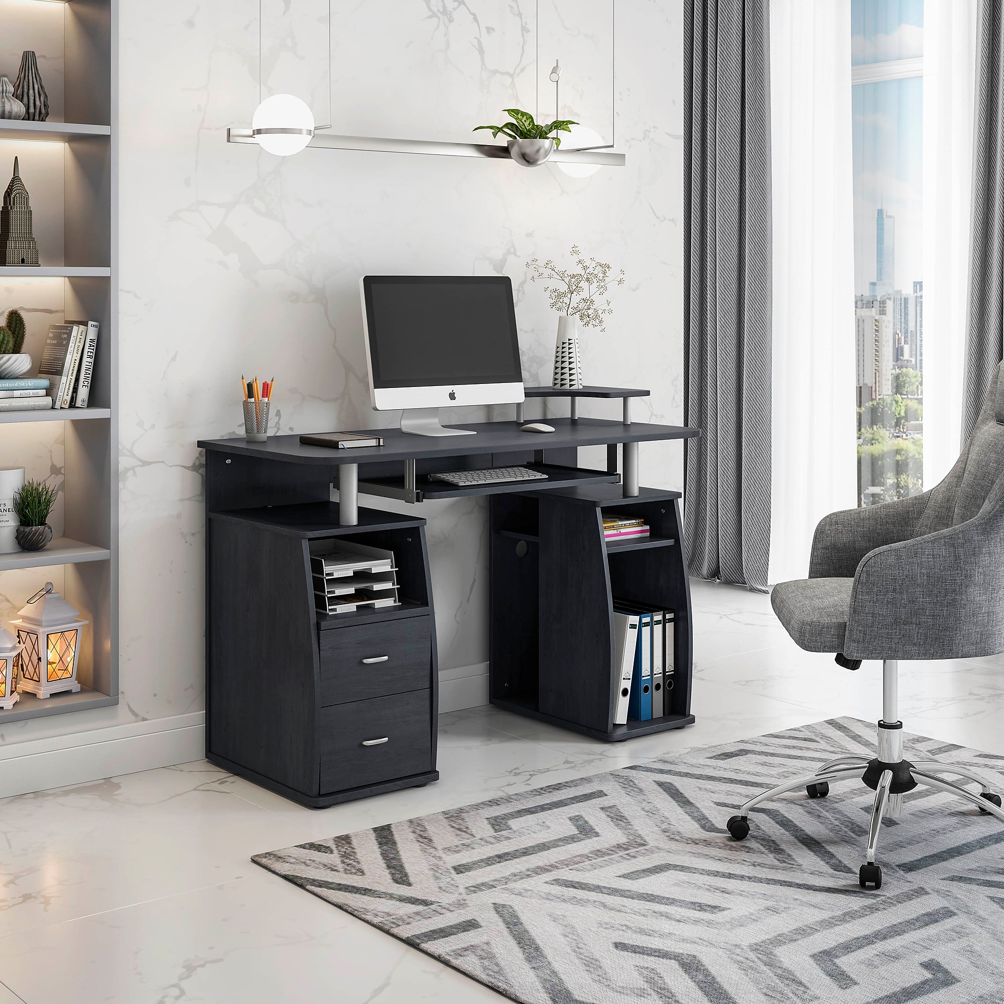 Techni Mobili 47″W Computer Desk, Espresso (RTA-8211-ES18) Sansujyuku sansujyuku.com
