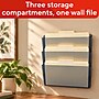 TRU RED Unbreakable 3‑Pocket Plastic Letter Wall File, Smoke – Durable Wall‑Mounted Organizer for Mail, Documents & Daily Filing~#|#~178BD300-110A-40B9-A6B2FD3E04A5C38C_sc7