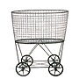 Storied Home 1-Section Rolling Laundry Basket, Metal, Grey (DE2757)~#|#~178E52FD-1542-4CAC-913F14D2440EA6BE_sc7