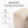 Anji Mountain Mojave Ivory Fabric Square Pouf Ottoman (AMBPF186-1818)~#|#~178F2897-CE99-49F6-8D2C786FA92ABE76_sc7