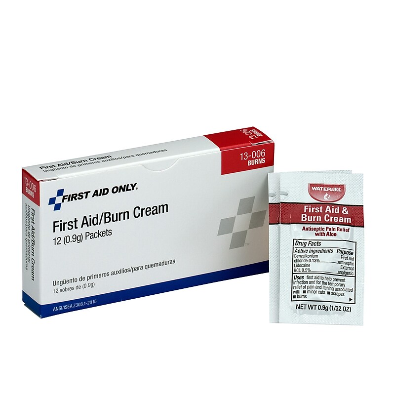 First Aid Only Cream Burn Dressing, 12/Box (13-006) image 1