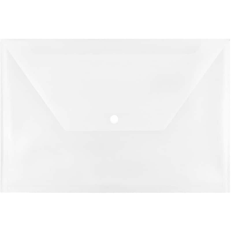 JAM Paper Premium Plastic Document File, Legal, Clear, 3/Pack (34830X3) image 1