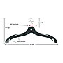 Nahanco 19" Plastic Heavy Weight Dress Hanger, Black, 100/Carton (2900)~#|#~1795CED4-09C7-4B26-B67768A1EA17BDFF_sc7