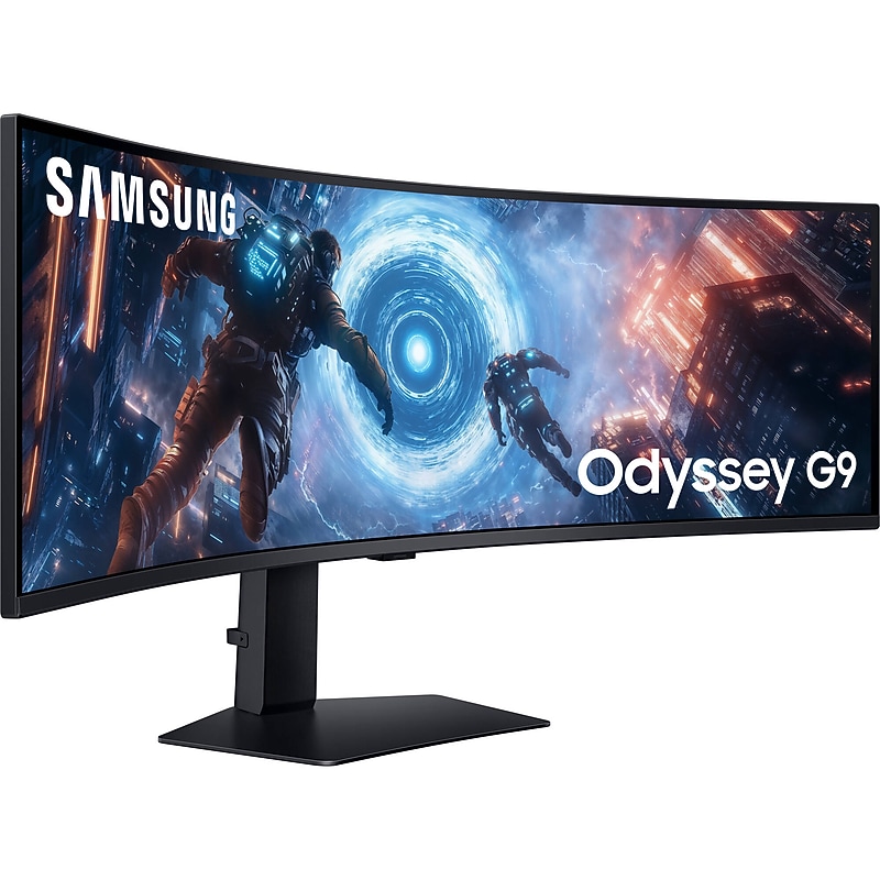 Samsung Odyssey G9  49" Curved 5K VA 144Hz LCD FreeSync Premium Pro Gaming Monitor, HDR10, Height Adjustable, Black image 1