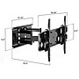 Mount-It! Heavy Duty Full Motion TV Wall Mount with Extension for  48" to 90" Screens, Black (MI-310L)~#|#~179C8CD0-2E42-4F67-A649D0D6E2DD0E4F_sc7