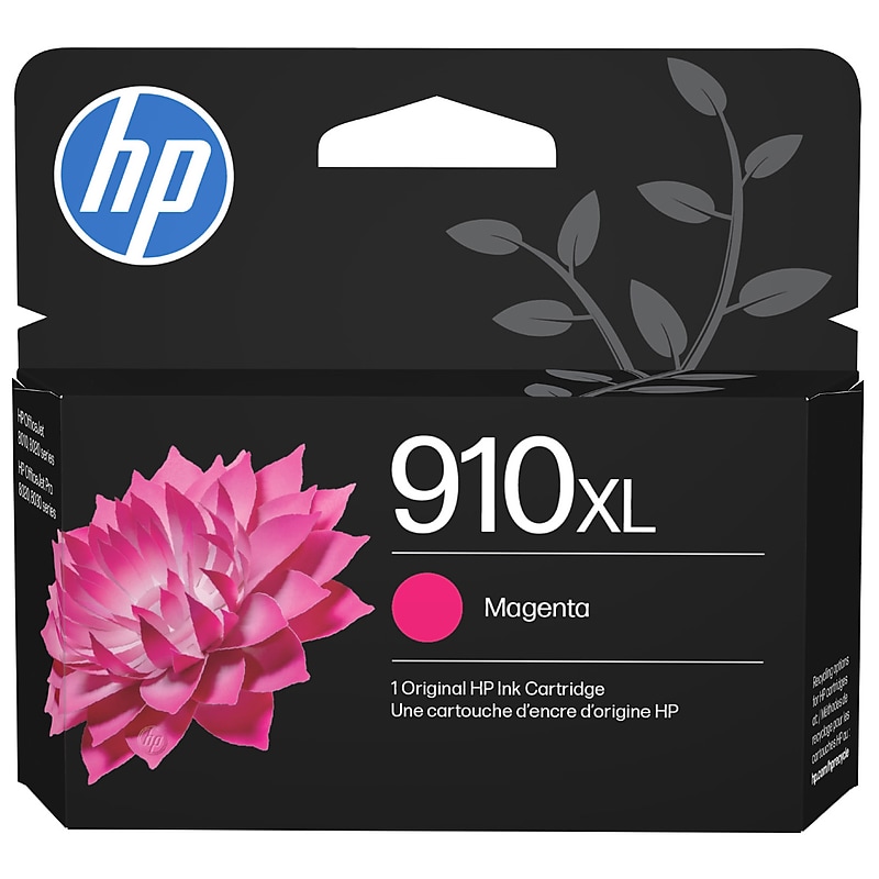 HP 910XL Magenta High Yield Ink Cartridge, Prints Up to 700 Pages (3YL63AN#140) image 1
