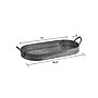 Storied Home Oval Galvanized Metal Tray with Handles (DA6583)~#|#~17A0DBB6-967A-45A0-9CBE26B847AFB9D1_sc7