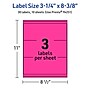 Avery Laser/Inkjet Rectangle Multipurpose Labels, 3-1/4" x 8-3/8", Neon Magenta, 30/Pack (94251)~#|#~17A192FE-5D23-4A67-A3BE8980E2E3983B_sc7