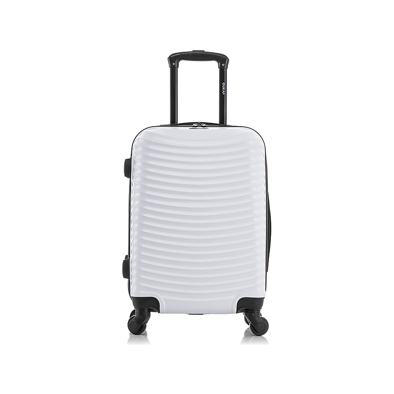 DUKAP Adly 20" Hardside Suitcase, 4-Wheeled Spinner, TSA Checkpoint Friendly, White (DKADL00S-WHI) image 1