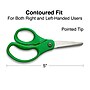 Staples 5" Kids Pointed Tip Stainless Steel Scissors, Straight Handle, Right & Left Handed, 2/Pack (TR55054)~#|#~17A2D327-78B1-4D64-860EE9CB633C6D4C_sc7