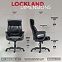 Staples Lockland Ergonomic Leather Managers Big & Tall Chair, 400 lb. Capacity, Black (ST63098-CC)~#|#~17A5495C-47E6-47DB-A263A136AB350B5C_sc7