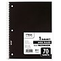 Mead 1-Subject Notebook, 8.0" x 10.5", Wide Ruled, 70 Sheets, Black (05510AA5)~#|#~17A8E6B8-A8D7-4832-8F7430B545DF29FF_sc7