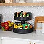 Mind Reader Plastic 2-Tier Snack Tray Carousel Countertop Organizer, Black (SNACKCAR-BLK) ~#|#~17AB1C77-22DE-43FA-92D2BEFC429E1866_sc7